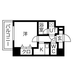 1K 間取り図