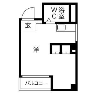 ワンルーム 間取り図