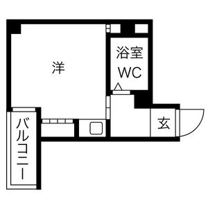 1K 間取り図