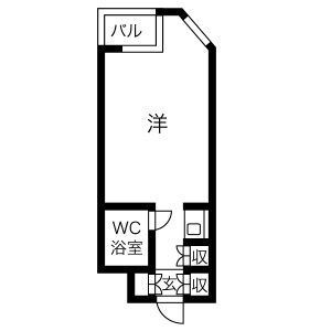 ワンルーム 間取り図