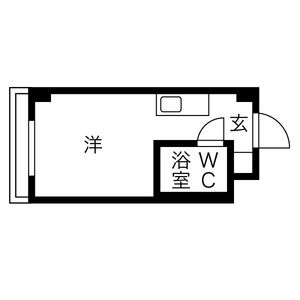 ワンルーム 間取り図