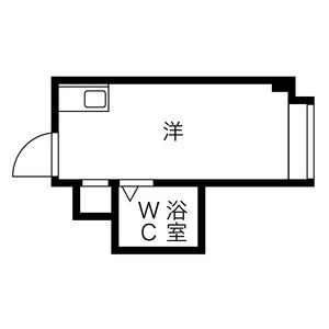 ワンルーム 間取り図