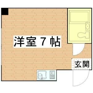 ワンルーム 間取り図