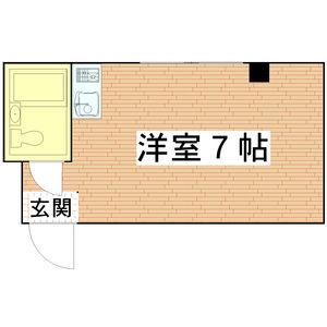 ワンルーム 間取り図