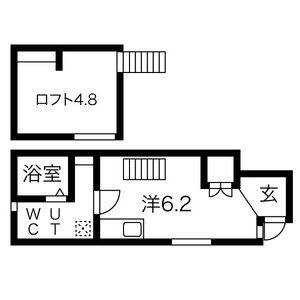 1K 間取り図