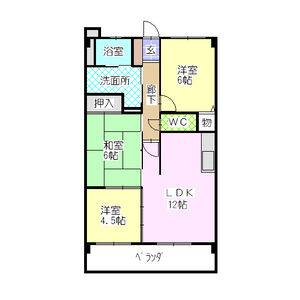 3LDK 間取り図