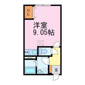 ワンルーム 間取り図