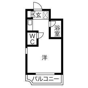 ワンルーム 間取り図