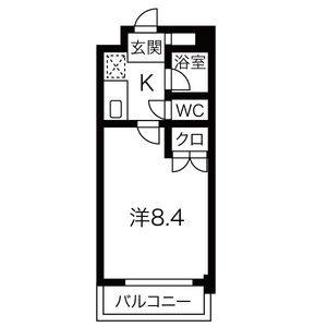 1K 間取り図