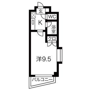 1K 間取り図