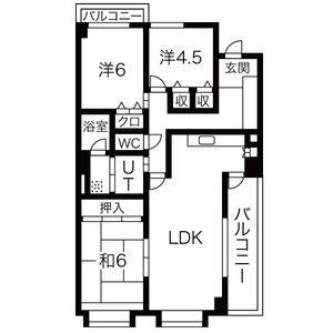 3LDK 間取り図