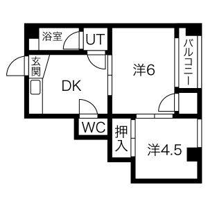 3DK 間取り図