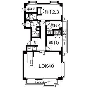 3LDK 間取り図