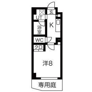 1K 間取り図