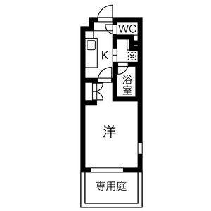 1K 間取り図