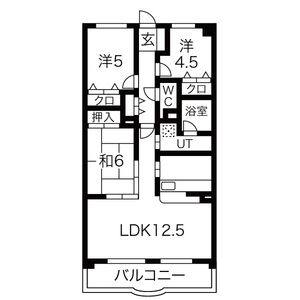 3LDK 間取り図