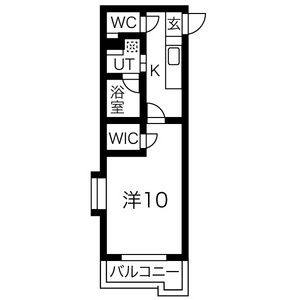 1K 間取り図