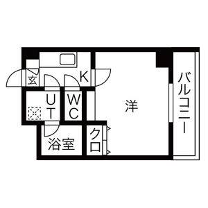 1K 間取り図