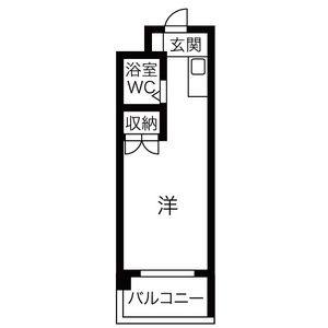 ワンルーム 間取り図
