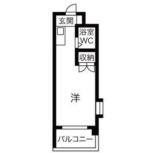 ワンルーム 間取り図