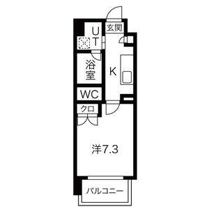1K 間取り図
