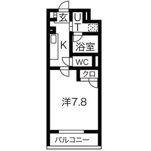 1K 間取り図