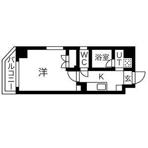 1K 間取り図