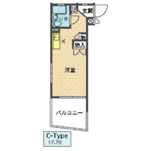 ワンルーム 間取り図