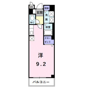ワンルーム 間取り図