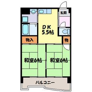 2DK 間取り図