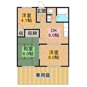 3DK 間取り図