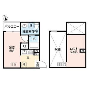 1K 間取り図
