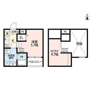 ワンルーム 間取り図