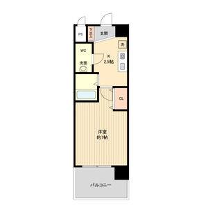 1K 間取り図