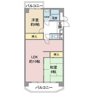 2LDK 間取り図