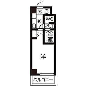 1K 間取り図