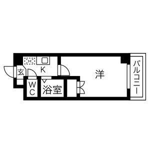 1K 間取り図