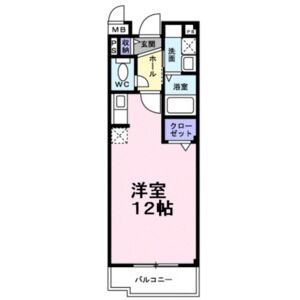 ワンルーム 間取り図