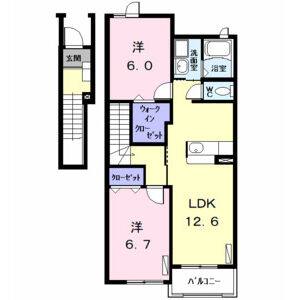 2LDK 間取り図