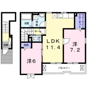 2LDK 間取り図