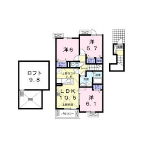3LDK 間取り図