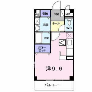 ワンルーム 間取り図