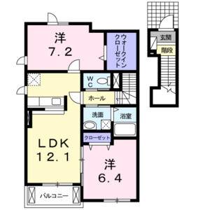 2LDK 間取り図