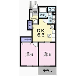 2DK 間取り図
