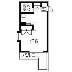 ワンルーム 間取り図