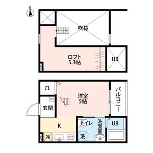 ワンルーム 間取り図