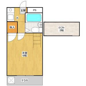 1K 間取り図