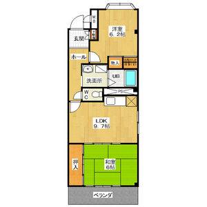 2DK 間取り図
