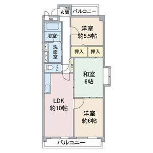 3LDK 間取り図