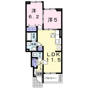 2LDK 間取り図